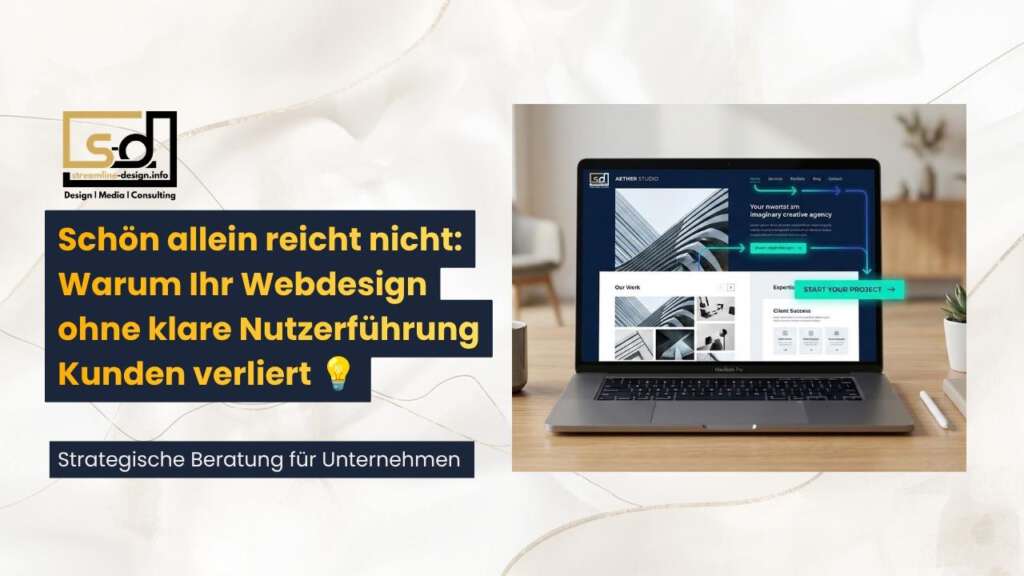 Schön allein reicht nicht- Warum Ihr Webdesign ohne klare Nutzerführung Kunden verliert - streamline-design-info