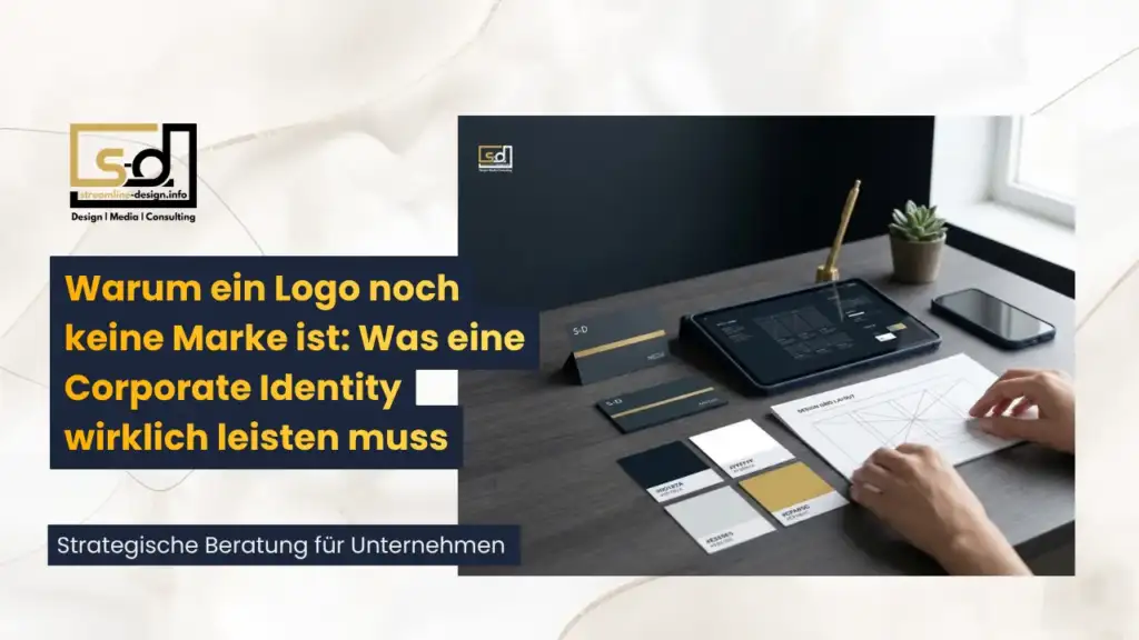 Grafik zum Thema Branding: Warum ein Logo noch keine Marke ist – Was eine Corporate Identity wirklich leisten muss (streamline-design.info)